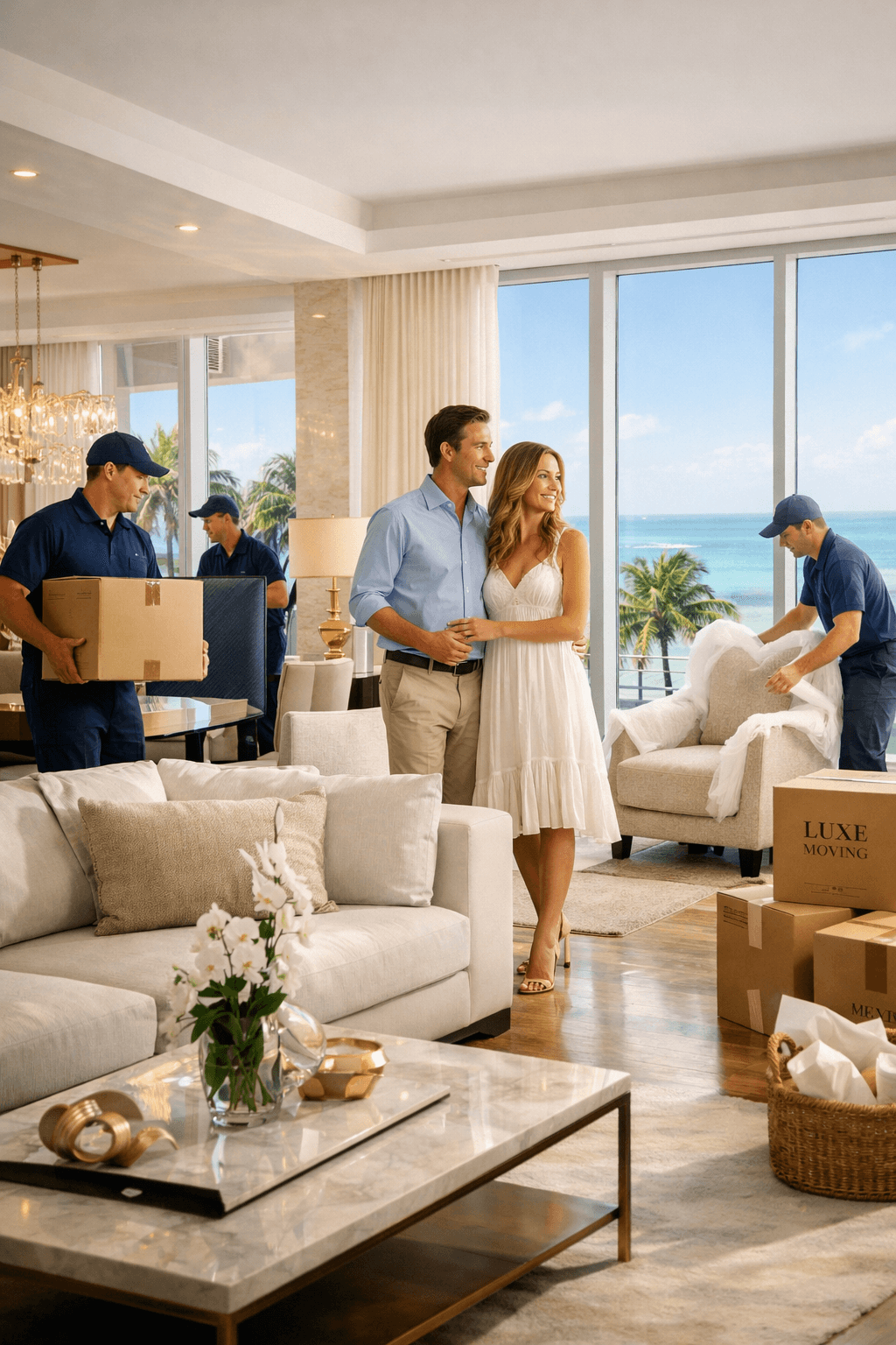 EasyMove Elite crew during a residential move in South Florida